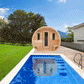 Dundalk LeisureCraft CT Elation 2-4 Person Traditional Outdoor Barrel Sauna