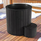 SaunaLife Model S1B 1-Person Hot and Cold Immersion Tub in Black