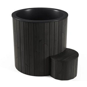 SaunaLife Model S1B 1-Person Hot and Cold Immersion Tub in Black