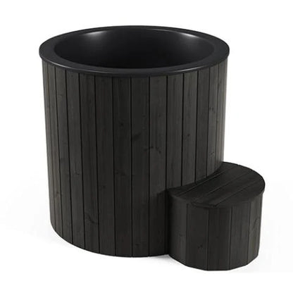 SaunaLife Model S1B 1-Person Hot and Cold Immersion Tub in Black