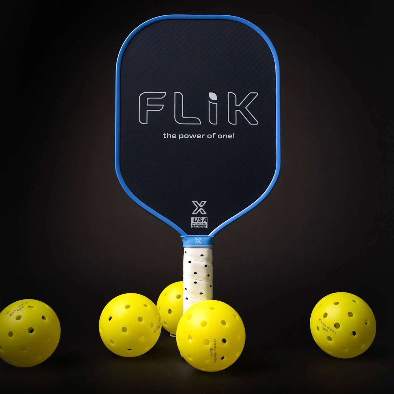 Body Helix FLIK Gen 3 Pickleball Paddle - Standard Shape, Kevlar & Carbon, Enhanced Sweet Spot 8.3oz -  product_vendor - Peak Primal Wellness
