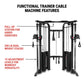 XMark Functional Trainer Cable Machine with Dual 200 lb Weight Stacks -  product_vendor - Peak Primal Wellness