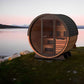 Finnmark 4 Person FD-7 Traditional-Infrared Hybrid Barrel Sauna