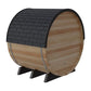Finnmark 4 Person FD-7 Traditional-Infrared Hybrid Barrel Sauna