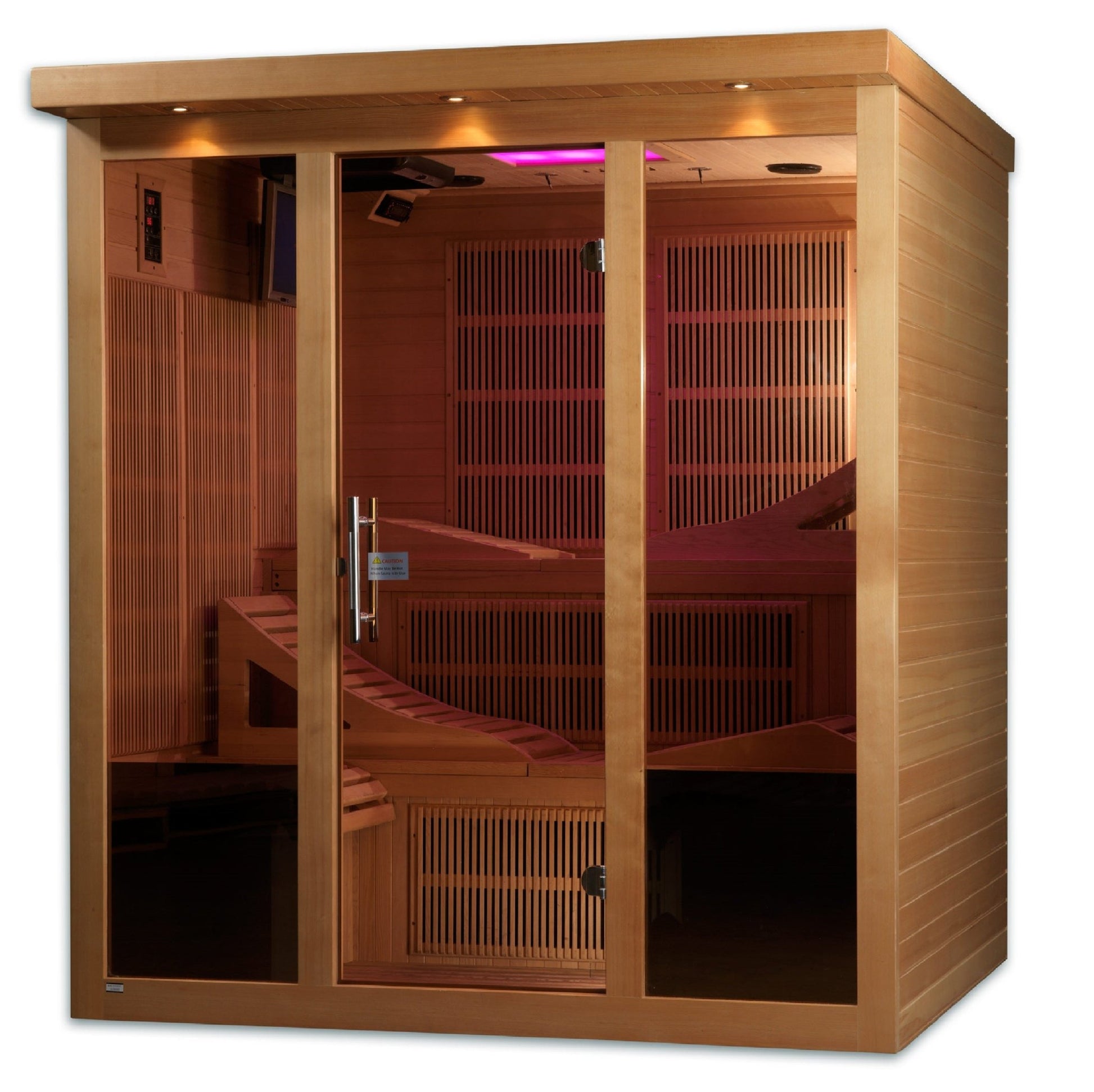 Golden Designs Monaco 6 Person Near Zero EMF Far IR Sauna (GDI - 6996 - 01 Elite) -  product_vendor - Peak Primal Wellness
