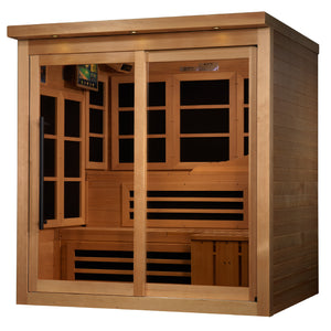 Golden Designs 6 Person Near Zero EMF Far IR Sauna (GDI-6996-02 Elite)