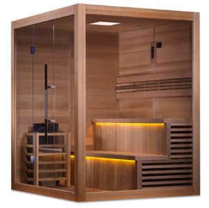 Golden Designs Kuusamo 6 Person Traditional Sauna (GDI - 7206 - 01) -  product_vendor - Peak Primal Wellness