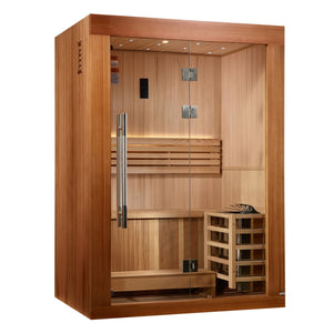 2025 Golden Designs Updated Sundsvall 2 Person Traditional Sauna (GDI - 7289 - 02) -  product_vendor - Peak Primal Wellness