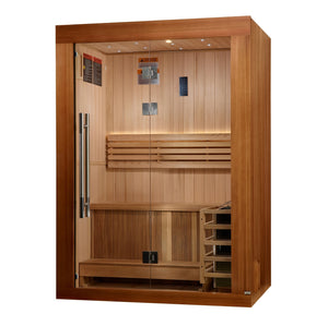 2025 Golden Designs Updated Sundsvall 2 Person Traditional Sauna (GDI - 7289 - 02) -  product_vendor - Peak Primal Wellness