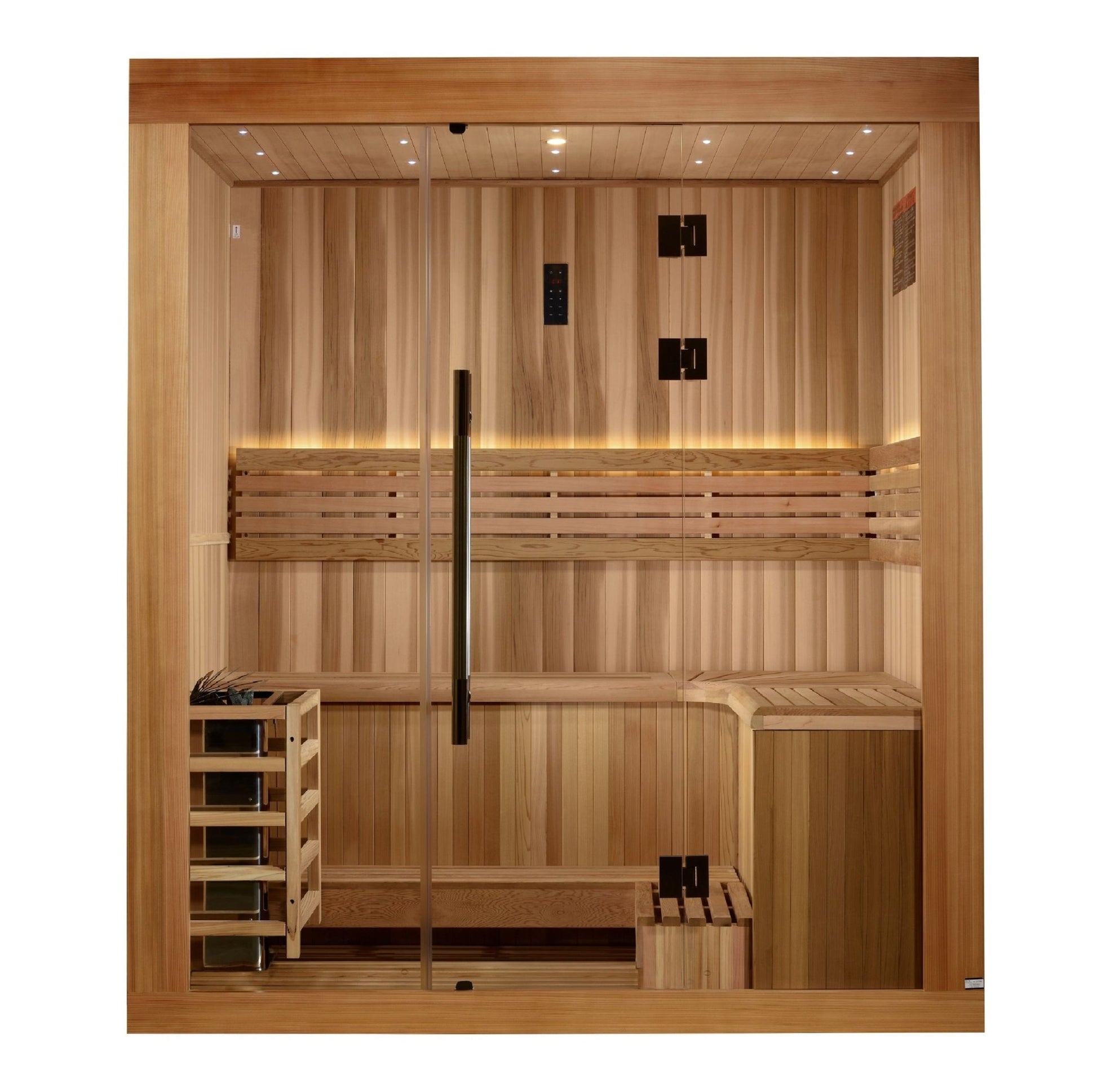 Golden Designs 2025 Golden Designs Updated Copenhagen 3 Person Traditional Sauna (GDI - 7389 - 02) -  product_vendor - Peak Primal Wellness
