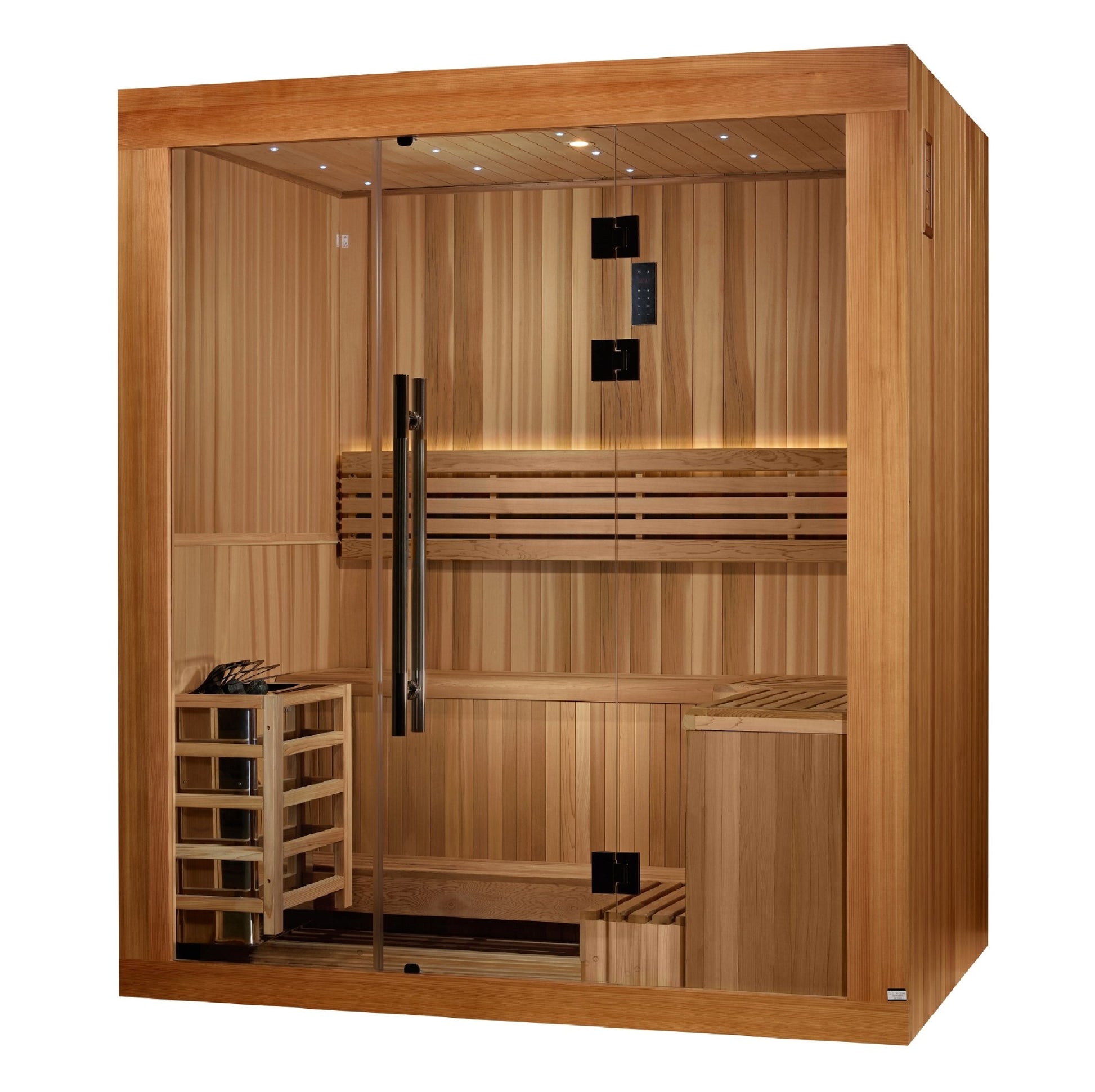 Golden Designs 2025 Golden Designs Updated Copenhagen 3 Person Traditional Sauna (GDI - 7389 - 02) -  product_vendor - Peak Primal Wellness