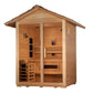 Golden Designs Carinthia 3 Person Hybrid (PureTech Full Spectrum IR or Traditional Stove) Outdoor Sauna (GDI - 8123 - 01) -  product_vendor - Peak Primal Wellness
