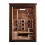 Golden Designs Nora 2 Person Outdoor - Indoor PureTech Hybrid Full Spectrum Sauna (GDI - 8222 - 01) -  product_vendor - Peak Primal Wellness