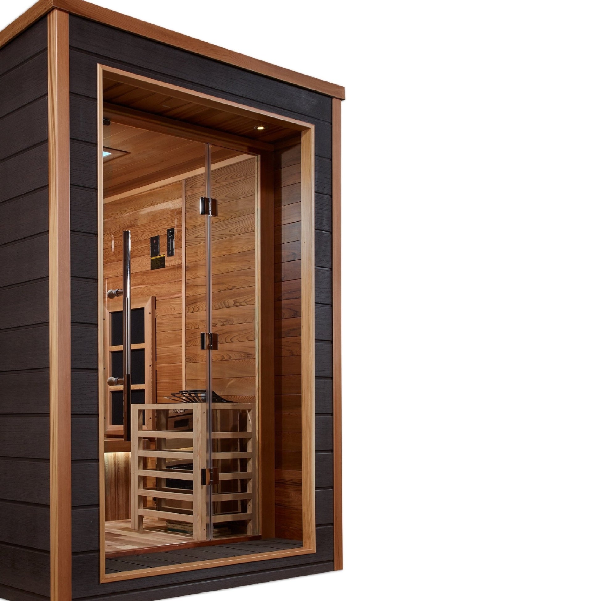 Golden Designs Karlstad 6 Person Outdoor - Indoor PureTech Hybrid Full Spectrum Sauna (GDI - 8226 - 01) -  product_vendor - Peak Primal Wellness