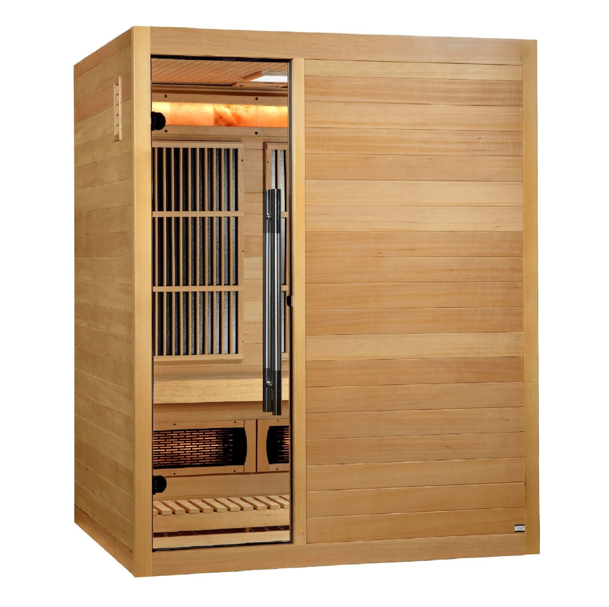 2025 Golden Designs Soria 3 Person Hybrid Sauna (Indoor) Full Spectrum and Harvia Traditional Stove (GDI - 8330 - 01) -  product_vendor - Peak Primal Wellness