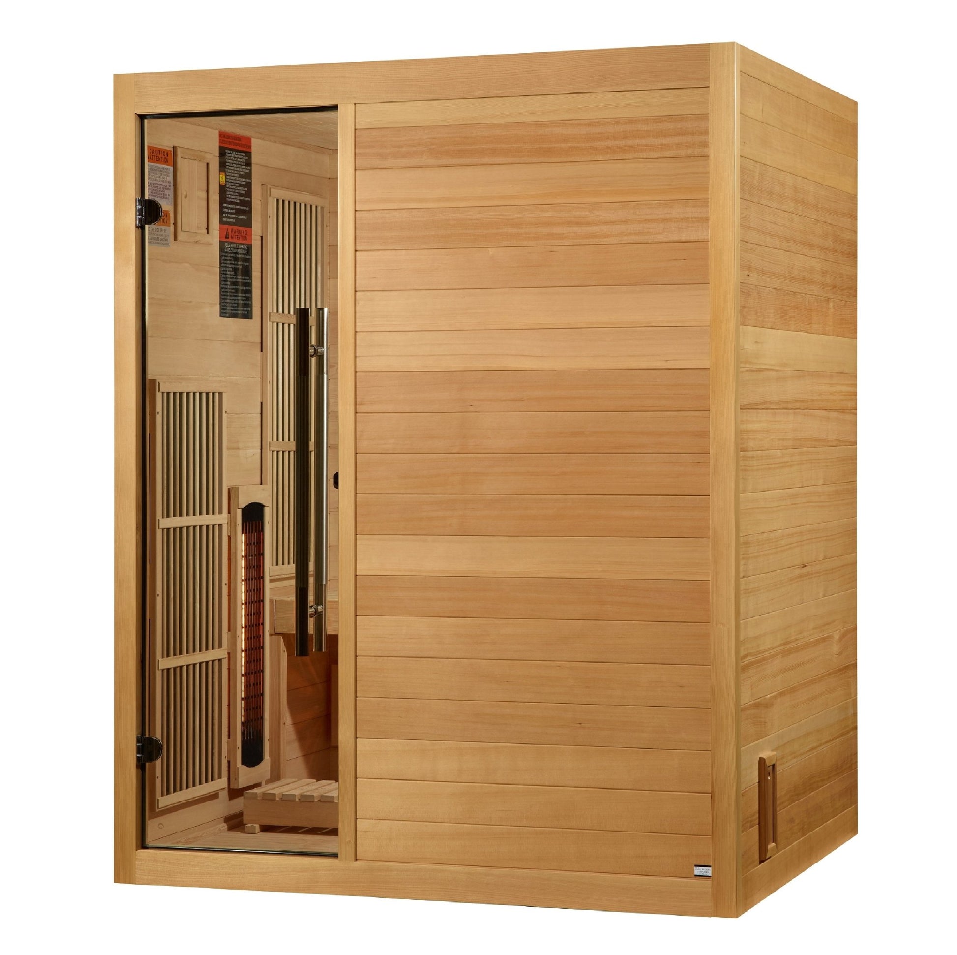 2025 Golden Designs Soria 3 Person Hybrid Sauna (Indoor) Full Spectrum and Harvia Traditional Stove (GDI - 8330 - 01) -  product_vendor - Peak Primal Wellness