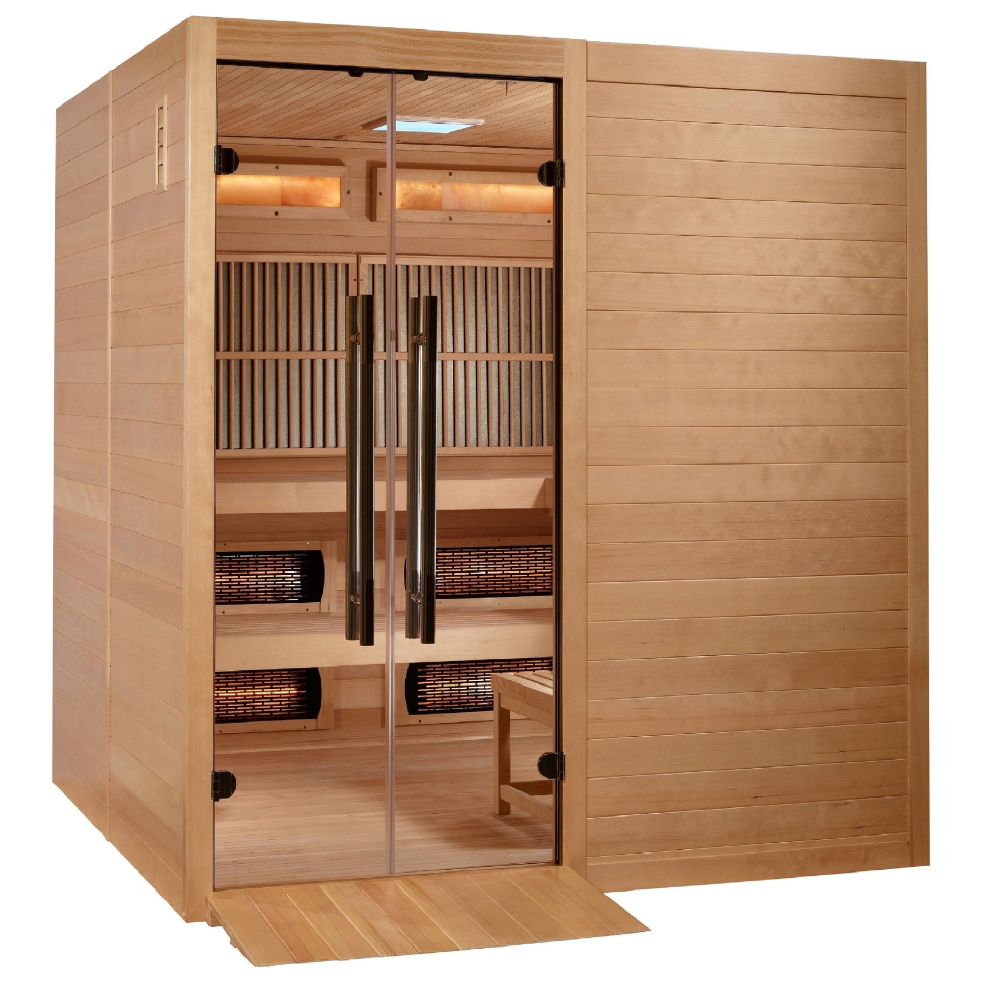 2025 Golden Designs Toledo 6 Person Hybrid Sauna (Indoor) Full Spectrum and Harvia Traditional Stove (GDI - 8360 - 01) -  product_vendor - Peak Primal Wellness