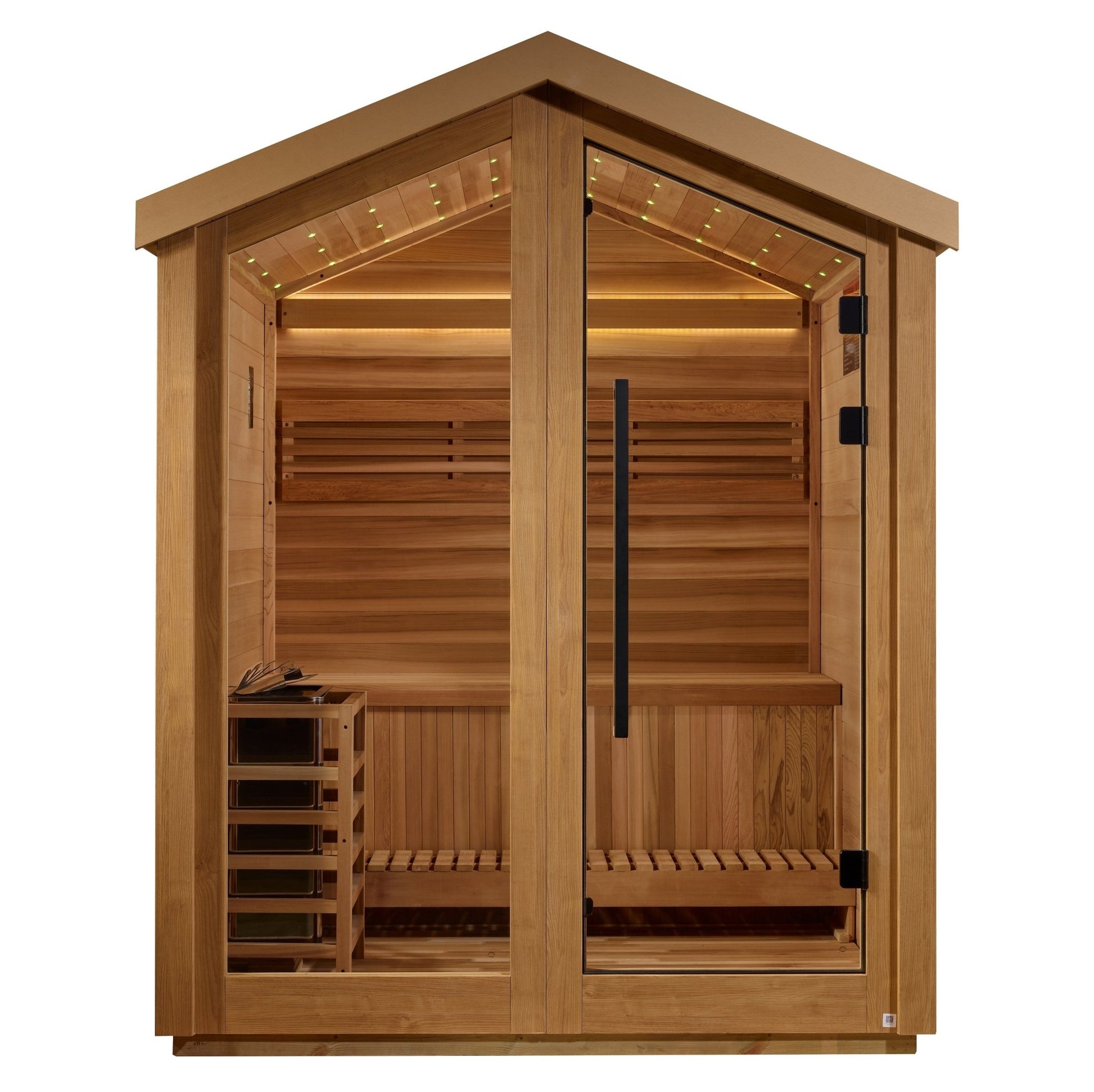 Golden Designs Savonlinna 3 Person Barn Outdoor Traditional Sauna (GDI - 8503 - 01) -  product_vendor - Peak Primal Wellness