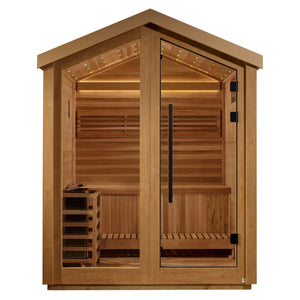 Golden Designs Savonlinna 3 Person Barn Outdoor Traditional Sauna (GDI - 8503 - 01) -  product_vendor - Peak Primal Wellness