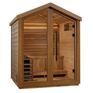 Golden Designs Savonlinna 3 Person Barn Outdoor Traditional Sauna (GDI - 8503 - 01) -  product_vendor - Peak Primal Wellness