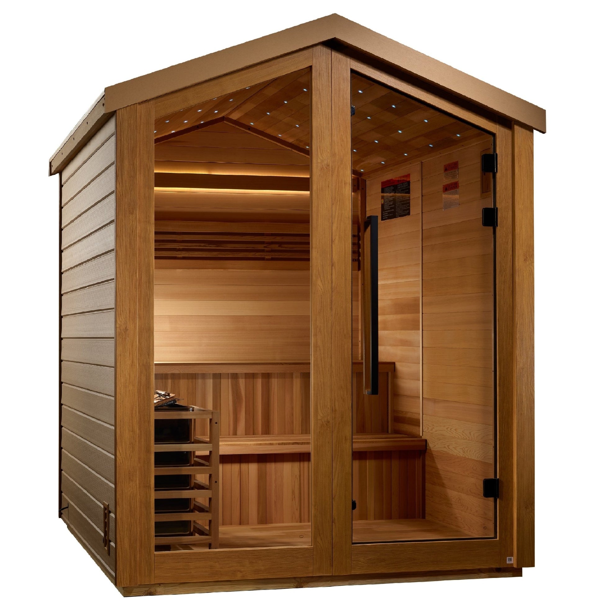Golden Designs Kaarina 6 Person Barn Outdoor Traditional Sauna (GDI - 8506 - 01) -  product_vendor - Peak Primal Wellness