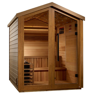 Golden Designs Kaarina 6 Person Barn Outdoor Traditional Sauna (GDI - 8506 - 01) -  product_vendor - Peak Primal Wellness