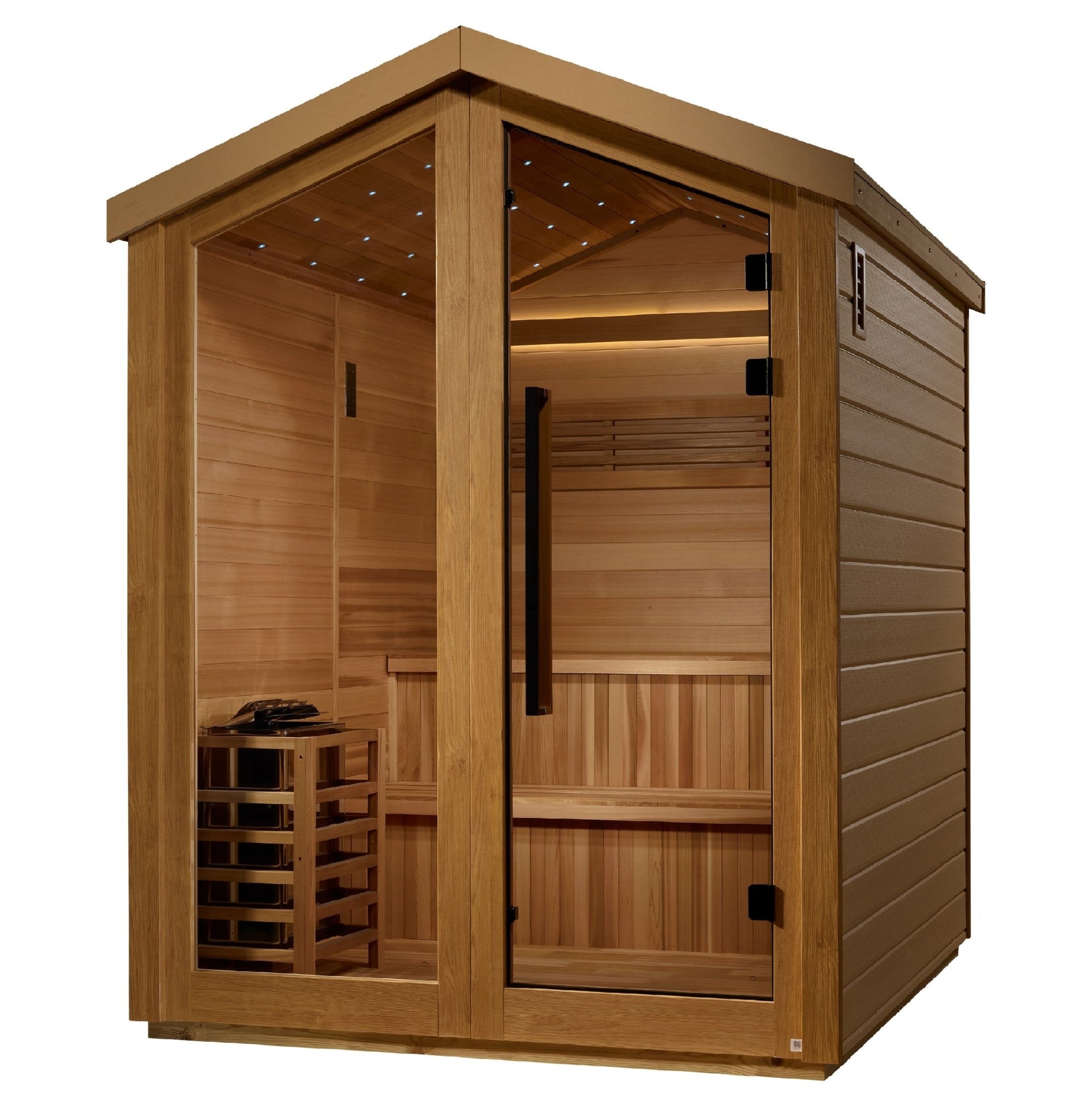 Golden Designs Kaarina 6 Person Barn Outdoor Traditional Sauna (GDI - 8506 - 01) -  product_vendor - Peak Primal Wellness