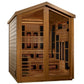 Golden Designs Kaskinen 6 Person Barn Hybrid (PureTech™ Full Spectrum IR or Traditional Stove) Outdoor Sauna (GDI - 8526 - 01) -  product_vendor - Peak Primal Wellness