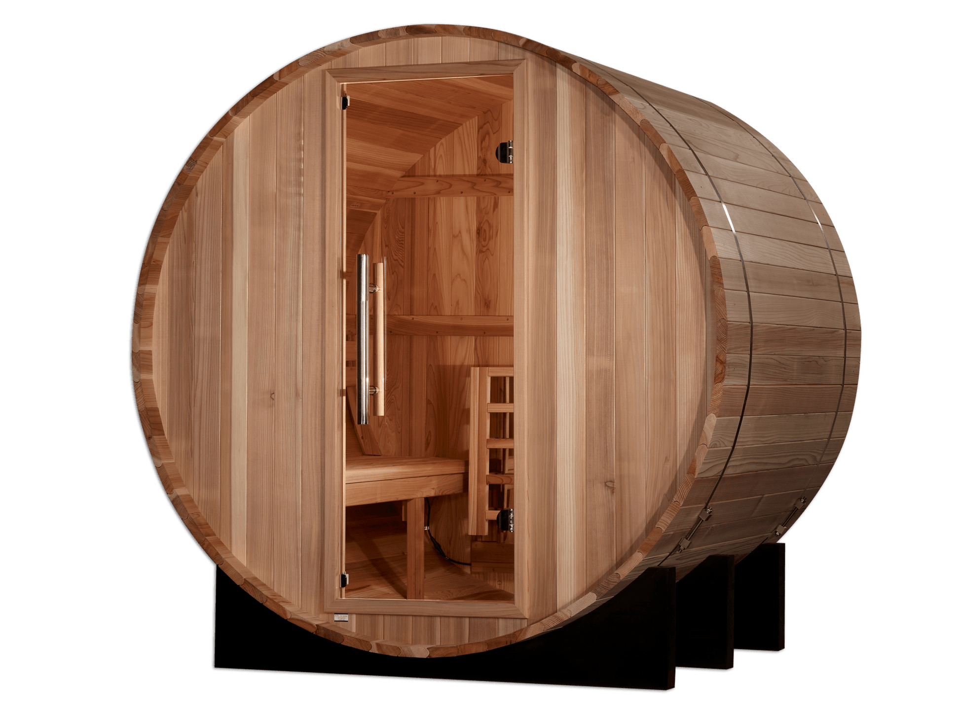 Golden Designs St. Moritz 2 Person Barrel Traditional Sauna (GDI - B002 - 01) -  product_vendor - Peak Primal Wellness