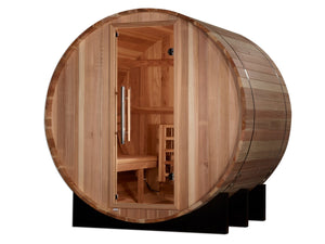 Golden Designs St. Moritz 2 Person Barrel Traditional Sauna (GDI - B002 - 01) -  product_vendor - Peak Primal Wellness