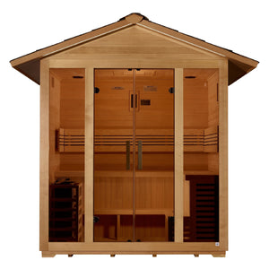 Golden Designs Vorarlberg 5 Person Traditional Outdoor Sauna (GDI - 8105 - 01) -  product_vendor - Peak Primal Wellness