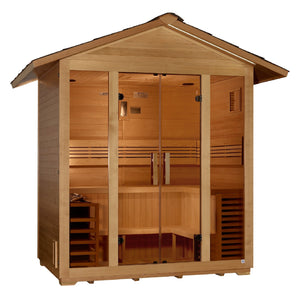 Golden Designs Vorarlberg 5 Person Traditional Outdoor Sauna (GDI - 8105 - 01) -  product_vendor - Peak Primal Wellness