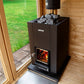 Harvia Linear 18 Compact Black Linear Series 14.3kW Wood-Burning Sauna Stove -  product_vendor - Peak Primal Wellness