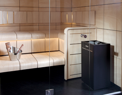 Harvia Virta Combi HL90SA 9kW Electric Sauna Heater with Built-In Steamer & Control Panel