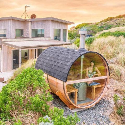 HUUM Sauna Wood Stove Chimney Kit, Barrel - Thumbnail 4