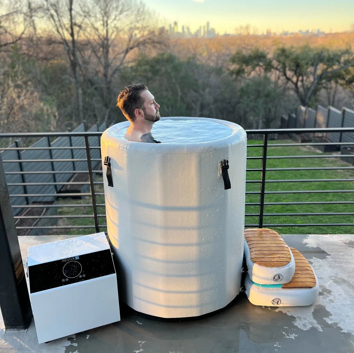 Inflatable Barrel Kit Revive Inflatable Barrel Plunge | Peak Primal Wellness