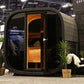 Leil Saunas Black Cube Classic - 4 Person Outdoor Sauna Kit -  product_vendor - Peak Primal Wellness