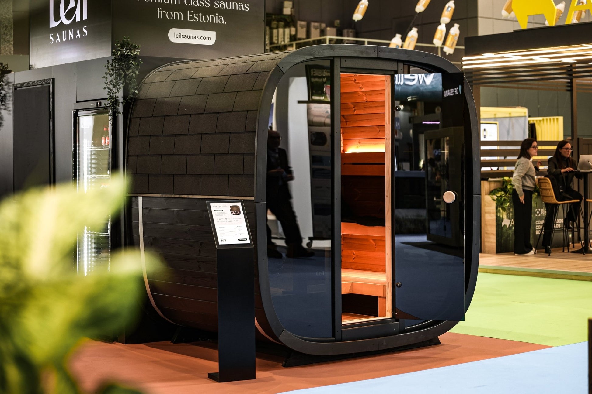 Leil Saunas Black Cube Premium - 4 Person Outdoor Sauna Kit -  product_vendor - Peak Primal Wellness