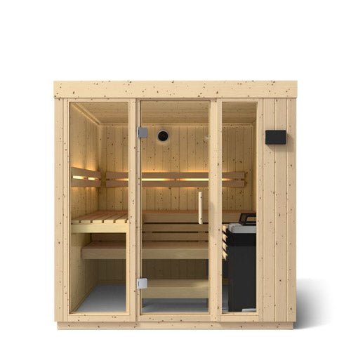 Kohler C1 Indoor Sauna Kit, Scandinavian Spruce, Up to 5 Persons -  product_vendor - Peak Primal Wellness