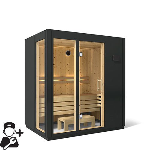 Kohler C1 Indoor Sauna Kit, Graphite Grey, Up to 5 Persons -  product_vendor - Peak Primal Wellness