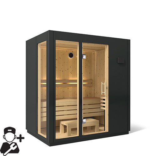 Kohler C1 Indoor Sauna Kit, Graphite Grey, Up to 5 Persons -  product_vendor - Peak Primal Wellness