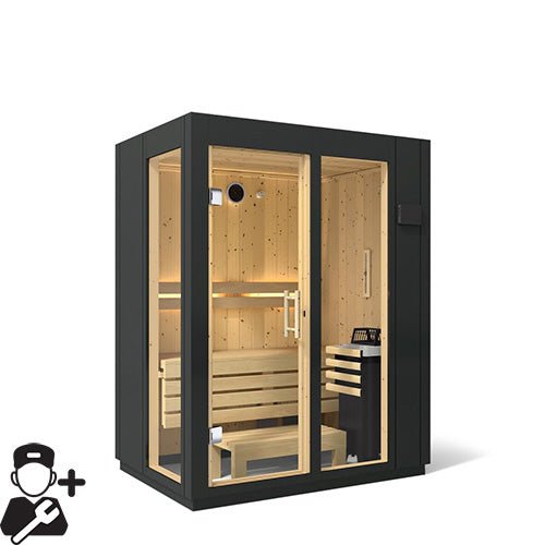 Kohler C1 Indoor Sauna Kit, Graphite Grey, Up to 5 Persons -  product_vendor - Peak Primal Wellness