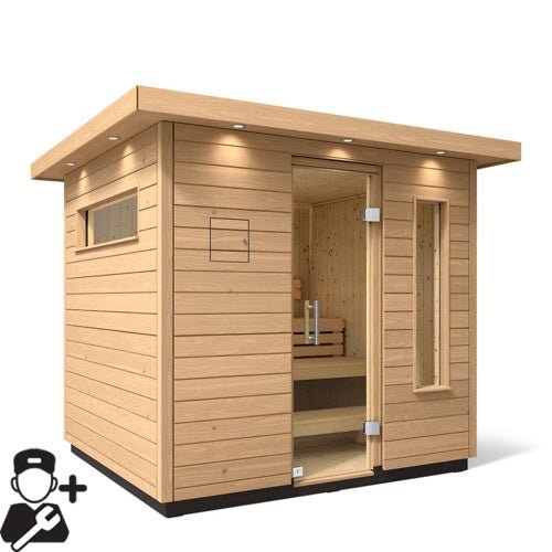 Kohler C2 Outdoor Sauna Kit, Douglas Fir, Up to 6 Persons -  product_vendor - Peak Primal Wellness