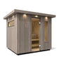 Kohler C2 Outdoor Sauna Kit, Weathered Grey Spruce, Up to 6 Persons -  product_vendor - Peak Primal Wellness