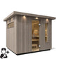 Kohler C2 Outdoor Sauna Kit, Weathered Grey Spruce, Up to 6 Persons -  product_vendor - Peak Primal Wellness