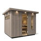 Kohler C2 Outdoor Sauna Kit, Weathered Grey Spruce, Up to 6 Persons -  product_vendor - Peak Primal Wellness