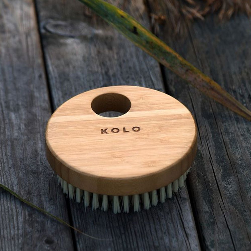 KOLO Bath Brush Bambu | Sauna Bath Brush, Natural Bamboo, No Handle -  product_vendor - Peak Primal Wellness