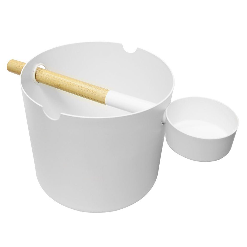 KOLO Bucket and Ladle | Sauna Bucket and Ladle Set, Bamboo/Aluminum, 1Gal -  product_vendor - Peak Primal Wellness