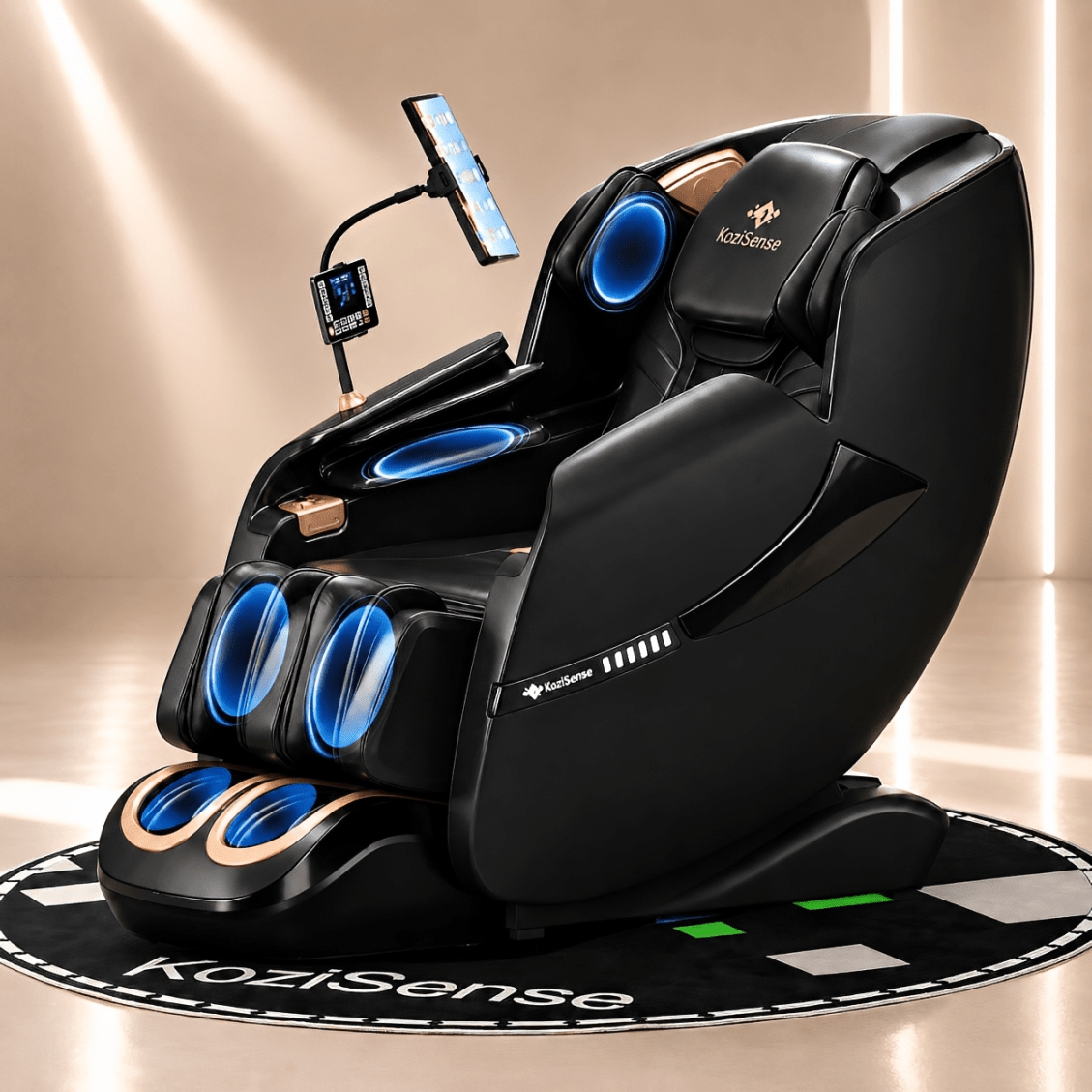 KoziSense KZ-A18 3D SL-track Massage Chair 2026 Upgraded - (All Black) -  product_vendor - Peak Primal Wellness