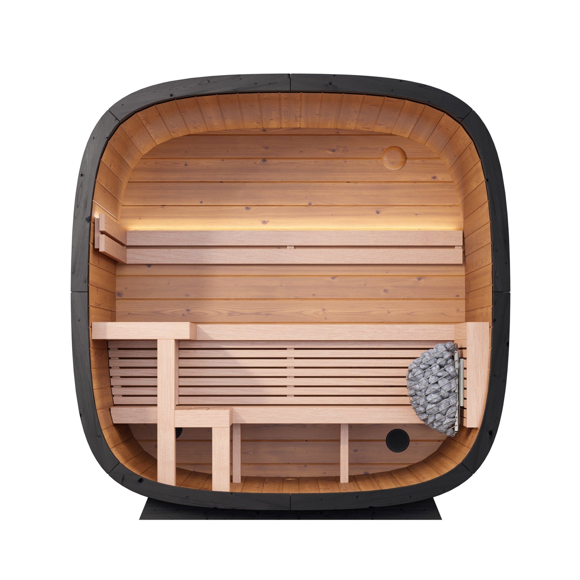 Leil Saunas Black Cube Classic - 4 Person Outdoor Sauna Kit -  product_vendor - Peak Primal Wellness